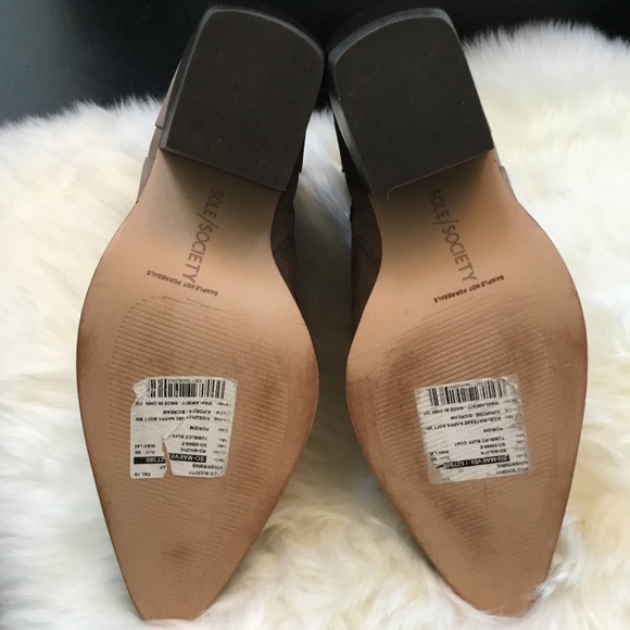 Sole/society Maevel porcini suede booties sz9 - Picture 5 of 5